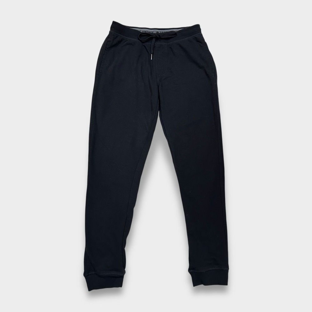 Weatherproof Vintage Black Slim Tapered Jogger Sweatpants - Women Size M